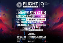 James Arthur, Subcarpați, Deliric x Silent Strike w/ Muse Orchestra și Mario Fresh sunt primii artiști anunțați la FLIGHT FESTIVAL