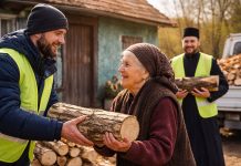 Lemne de foc pentru bătrânii singuri din Arad — campanie umanitară de solidaritate