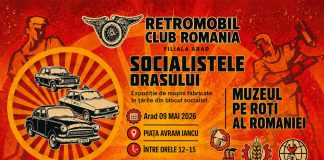 „Socialistele Orașului” aduce la Arad zeci de automobile de epocă din Europa de Est